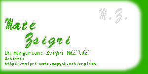 mate zsigri business card